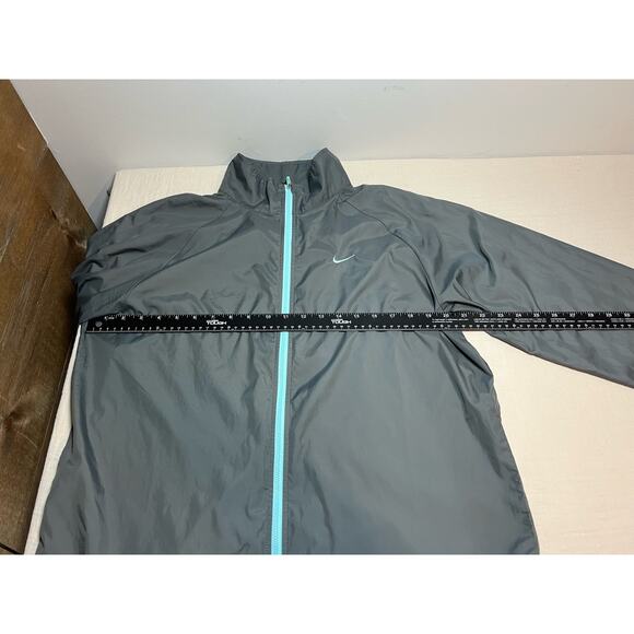 Nike Athletic Dept Packable‎ Gray Windbreaker Full Zip Jacket Womans Size Med - Picture 4 of 6
